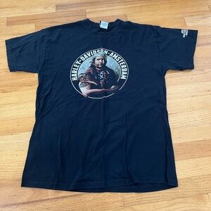Harley Davidson Black T-Shirt Size L Amsterdam